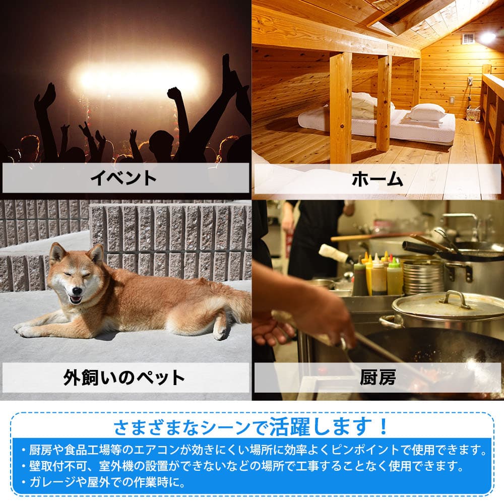 スポットクーラー 業務用 冷風機 大型 工事不要 スポットエアコン 100V