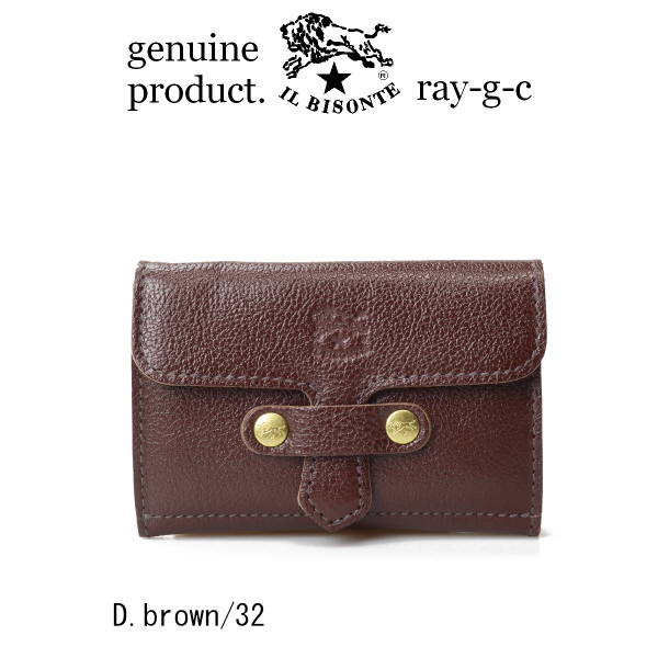 IL BISONTE（イルビゾンテ） カードケース 名刺入れ 差込フラップ