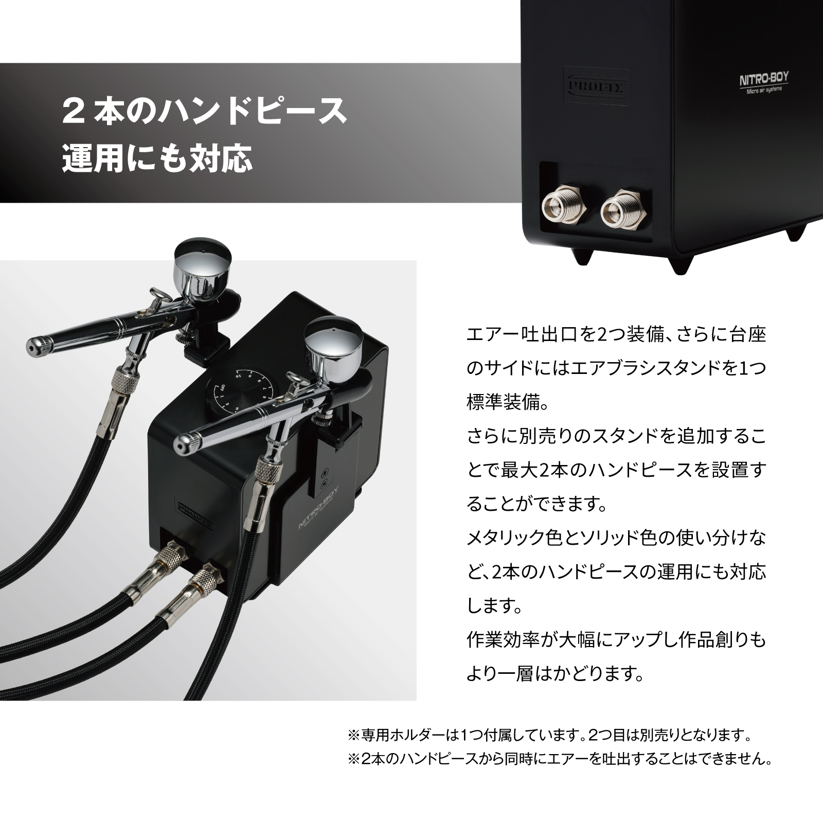 PROFIX エアブラシ PROFIX NITRO-BOY COMBO ニトロボーイ ミニ