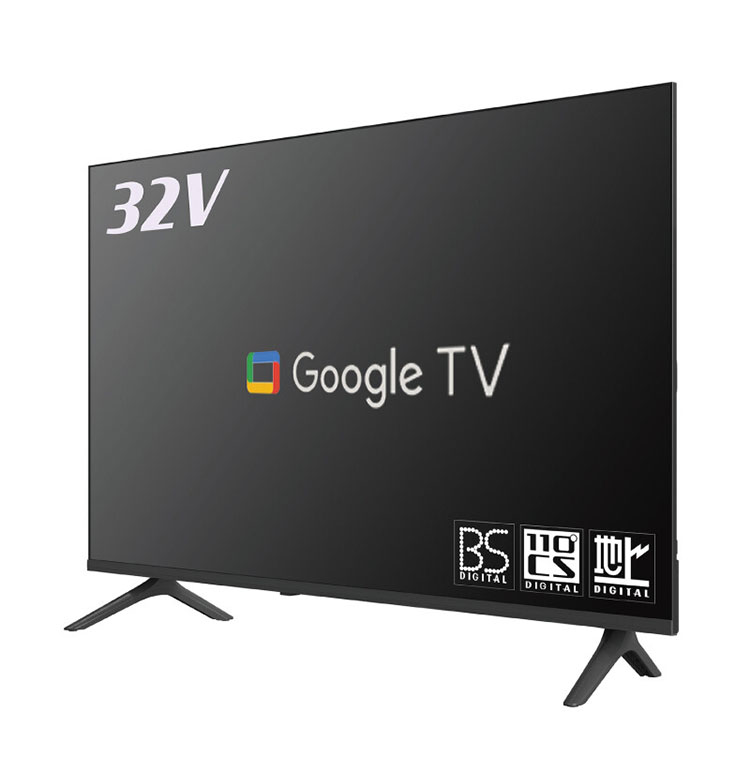 テレビ 32インチ ハイビジョン Wチューナー Android搭載 音声対応
