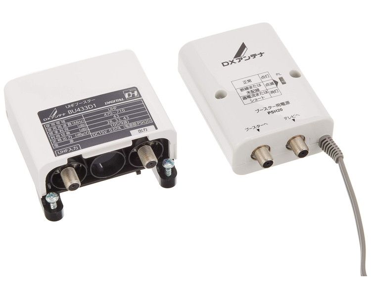 DXアンテナ UHFブースター 33dB/43dB共用形 屋外用 BU433D1 : リコメン