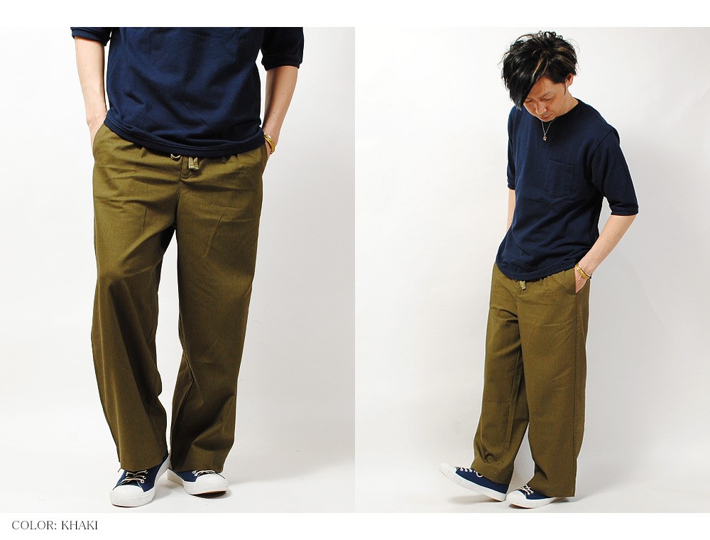 ワイドパンツ コットンリネン 綿麻ワイドパンツ ガウチョパンツ ワイド