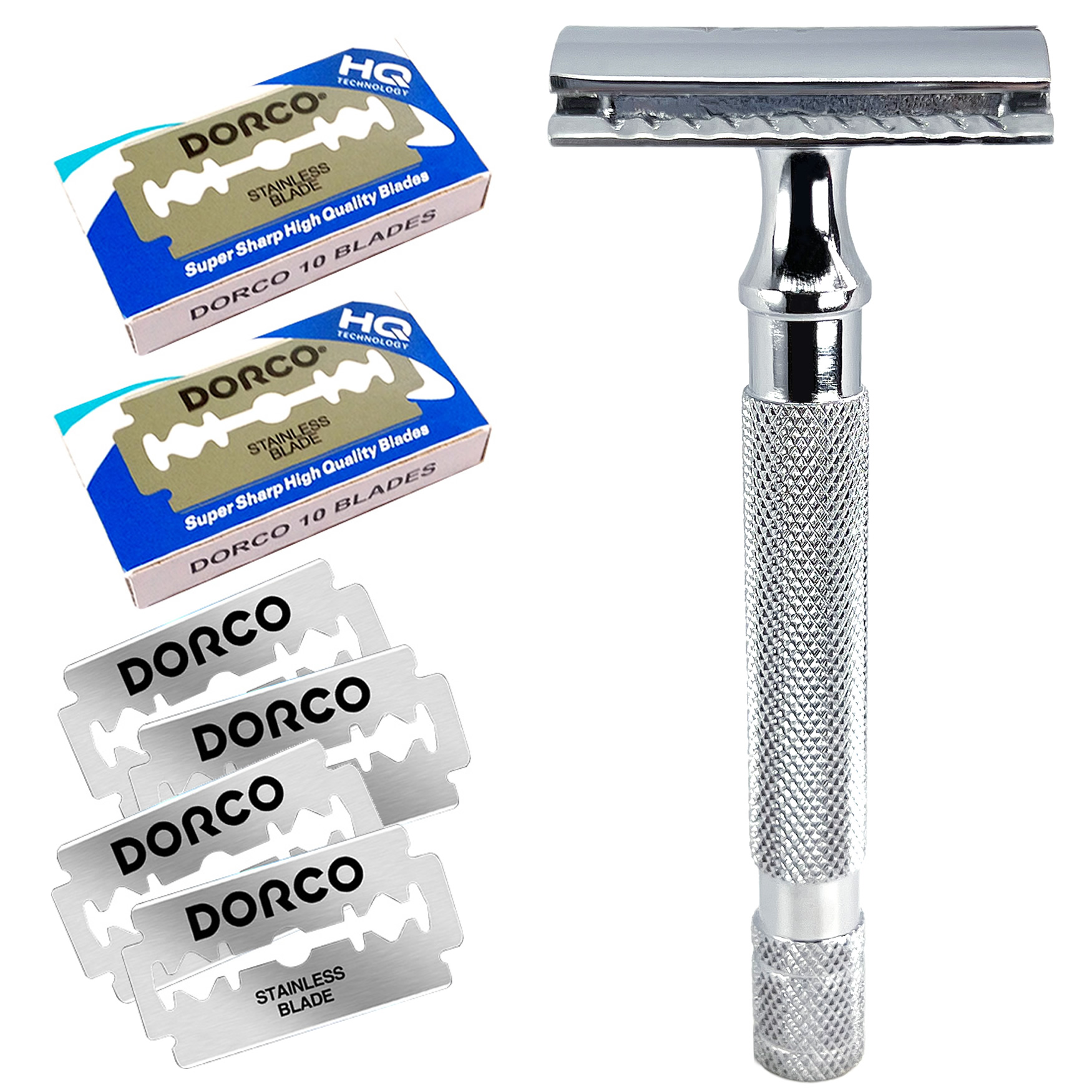 カミソリ メンズ プロ監修 Kazakiri W Plata 替刃20枚付き 顔そり 髭剃