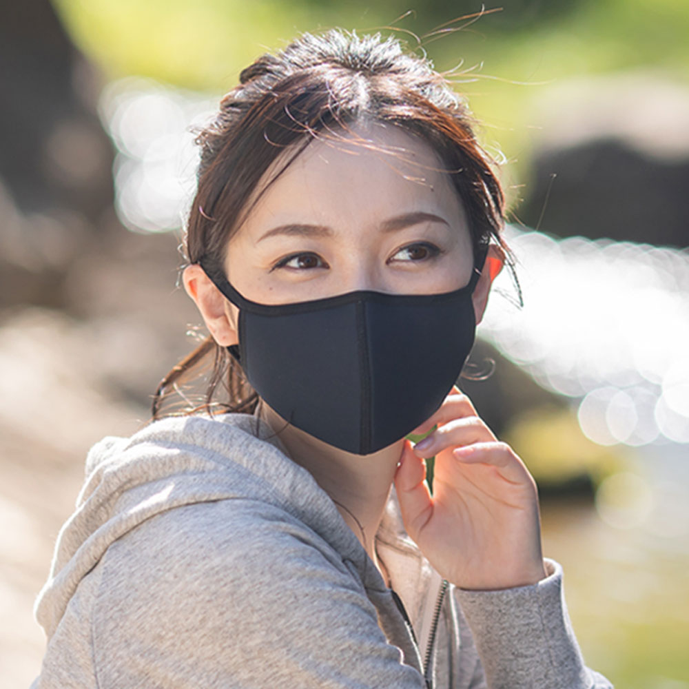 接触冷感加工 ラテックス立体型マスク 洗える おしゃれ 小さめ あり q