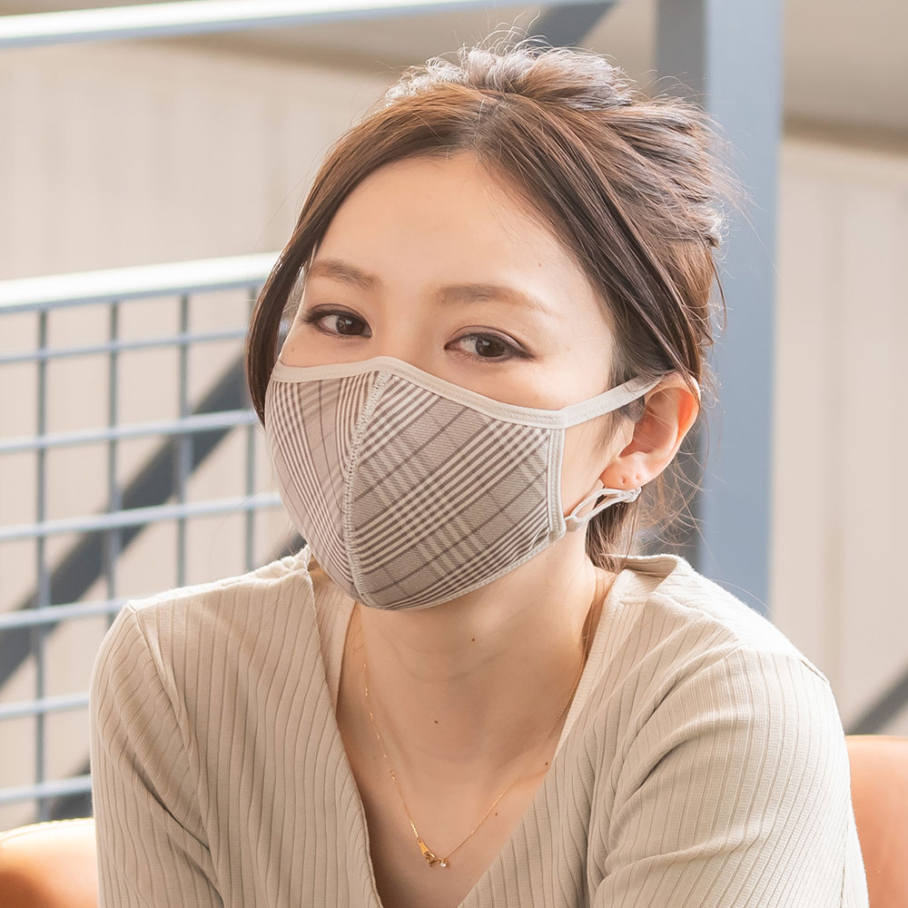 接触冷感加工 ラテックス立体型マスク 洗える おしゃれ 小さめ あり q