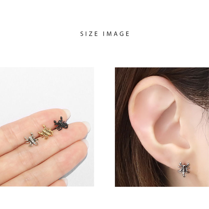 凛 RIN ボディピアス サソリ 軟骨ピアス 16G 14G スコーピオン