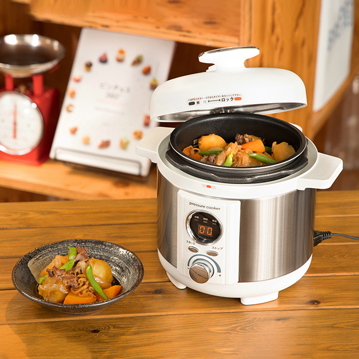 コンパクト電気圧力鍋 じゅん散歩 テレビ朝日 テレ朝通販 ロッピング