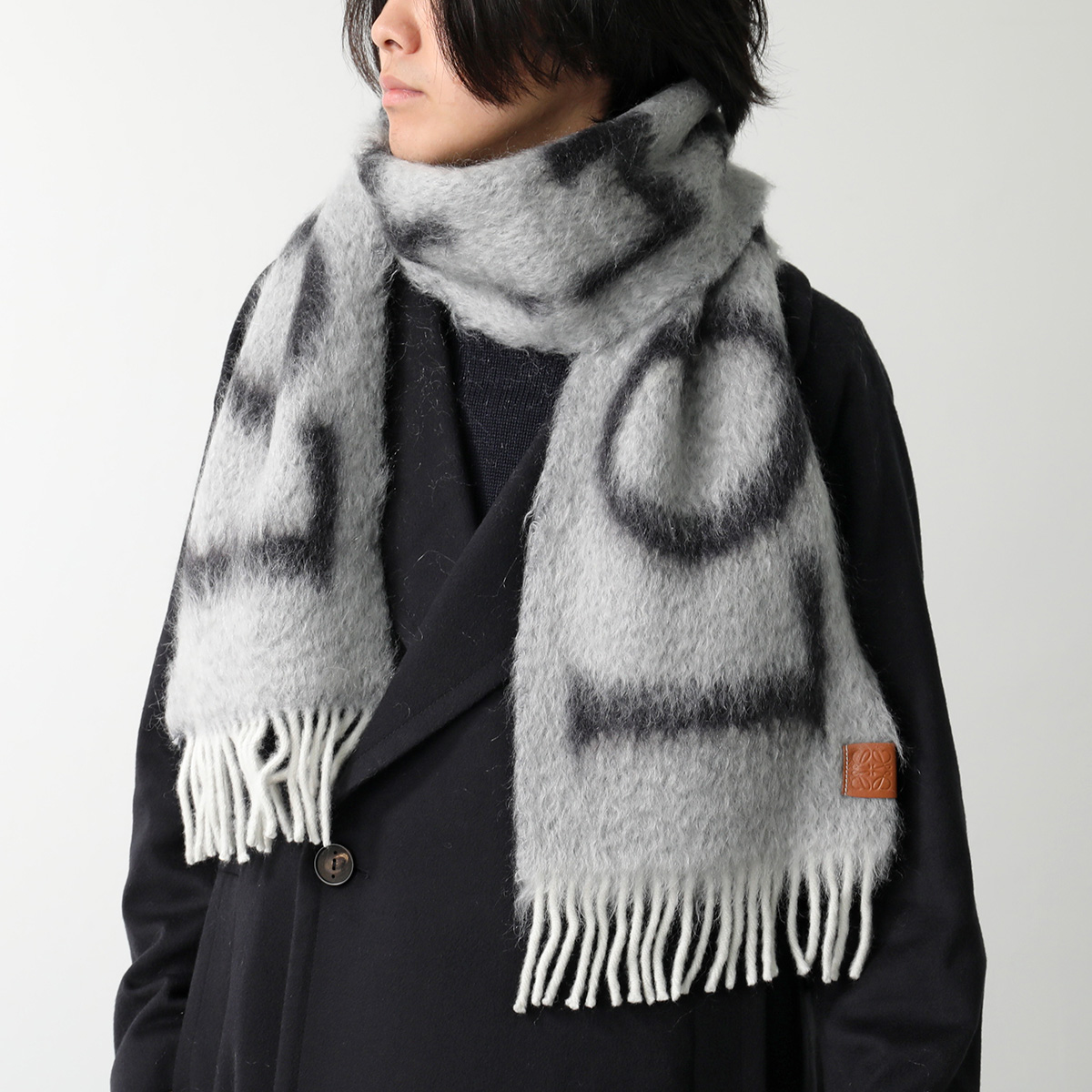 LOEWE（ロエベ） マフラー F811257X03 メンズ モヘア ウール ロゴ