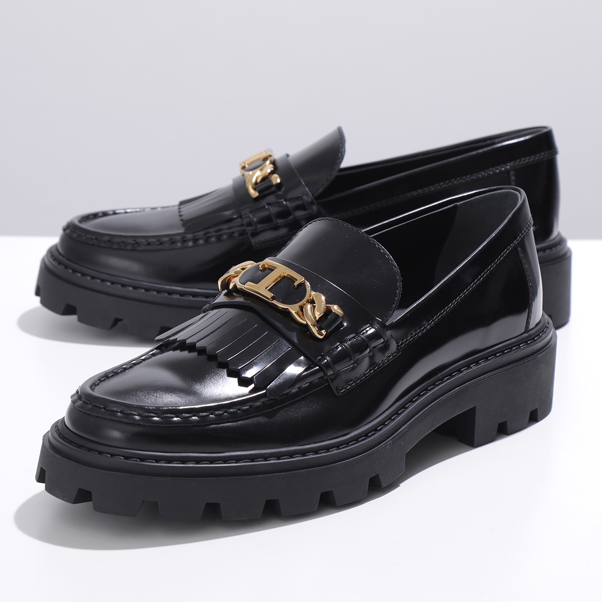 TOD'S（トッズ） TODS ローファー XXW08J0GF80SHA Tチェーン メタル