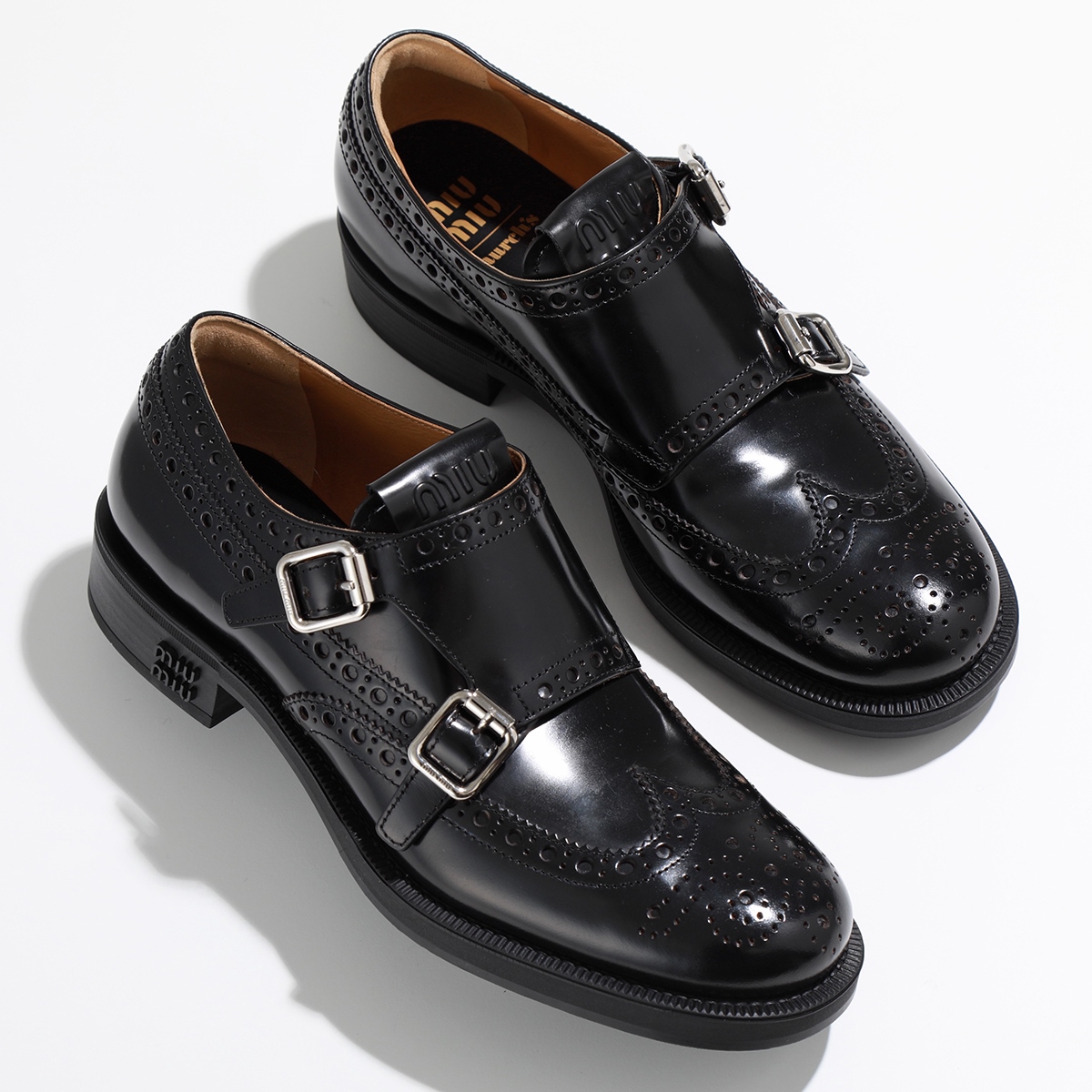 miu miu（ミュウミュウ） Miu Miu×Church's チャーチ レザーシューズ