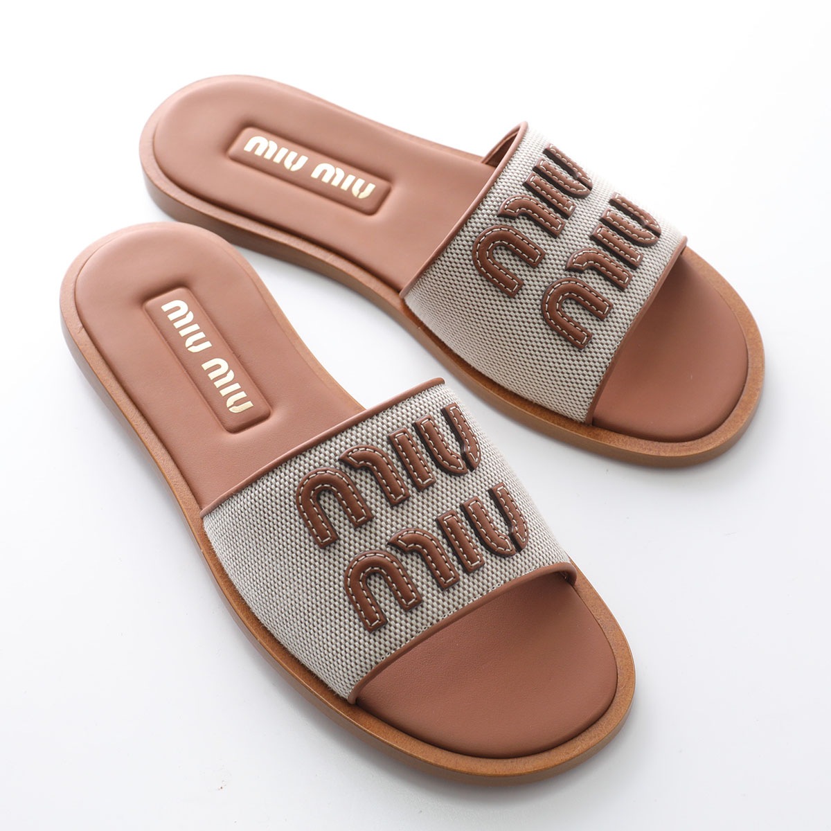 miu miu（ミュウミュウ） サンダル 5XX644 Q1D レディース キャンバス