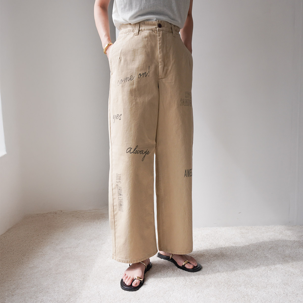 Le Melange（ル・メランジュ） チノパンツ 8523507 レディース