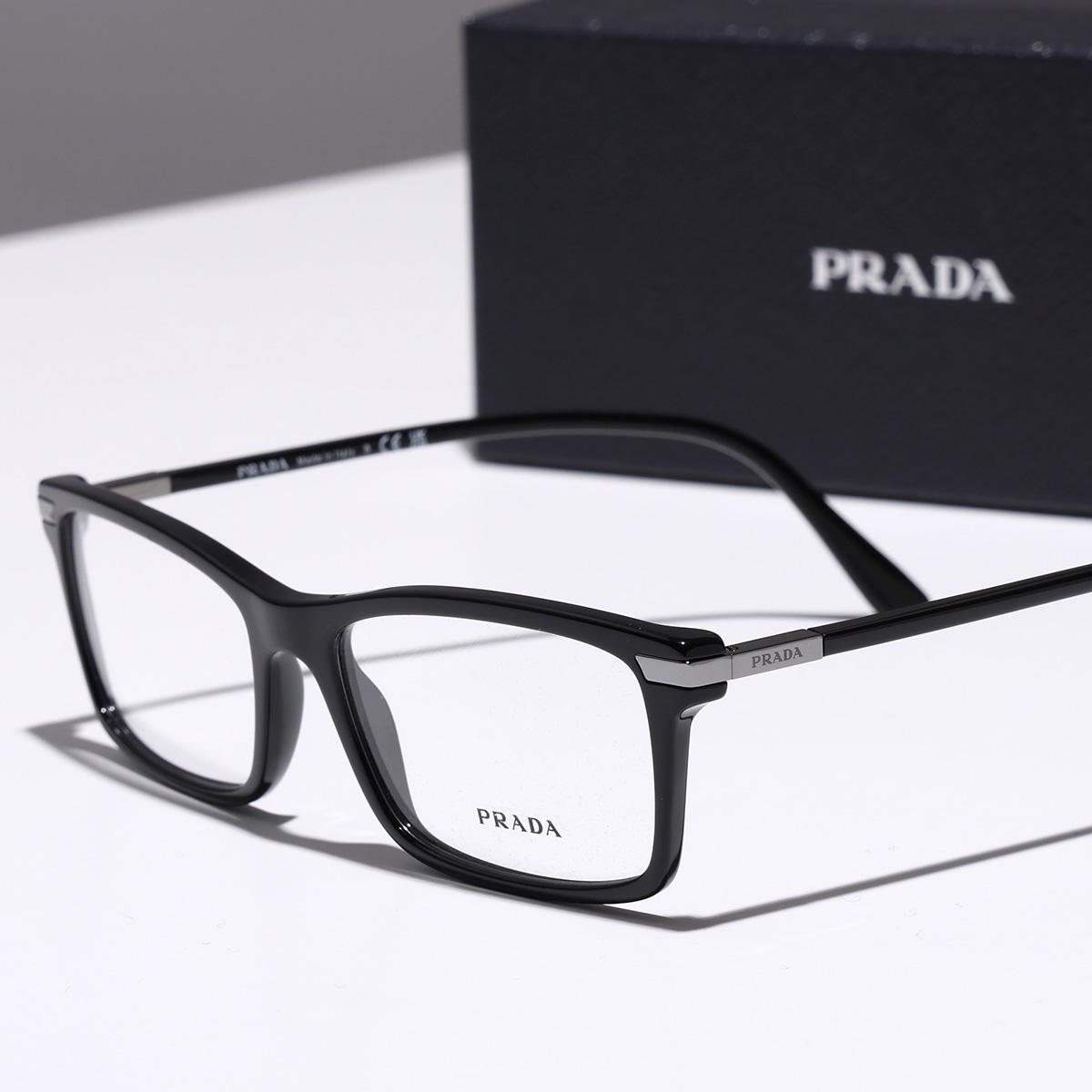 PRADA（プラダ） メガネ VPR 03Y メンズ スクエア型 セルフレーム
