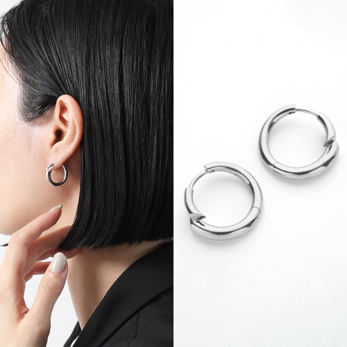 Charlotte Chesnais シャルロットシェネ フープピアス Creoles Biseau