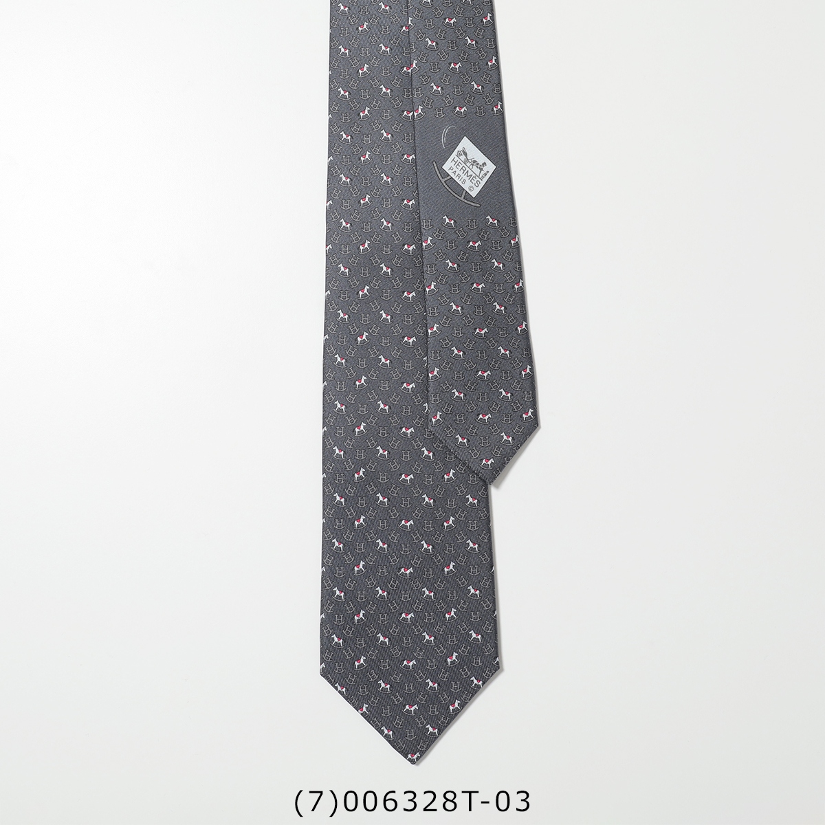 HERMES（エルメス） ネクタイ TIE メンズ フランス製 シルク H柄