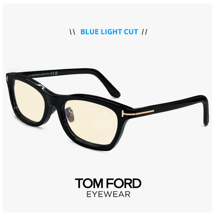 TOM FORD EYEWEAR 小さめ トムフォード メガネ 度なし ブルーライト