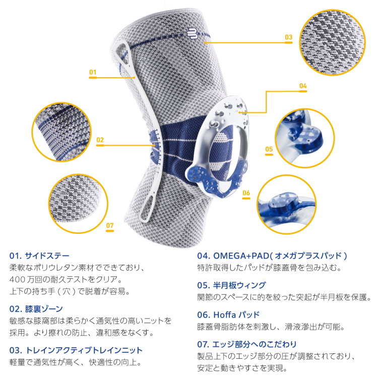 膝サポーター 医療用 スポーツ バウアーファインド BAUERFEIND