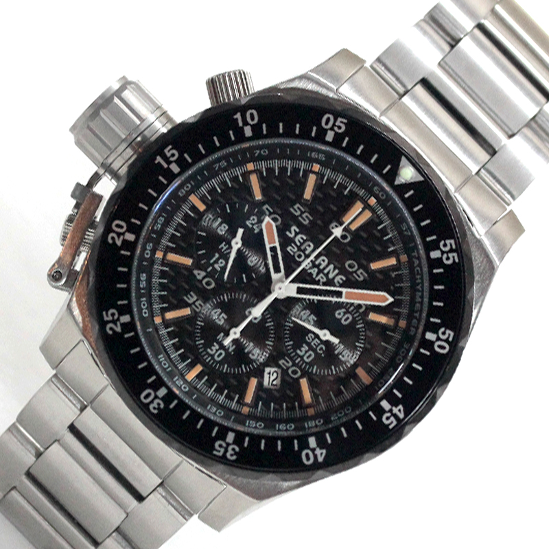 SEALANE（シーレーン） クォーツ 1/5秒クロノグラフ 腕時計 SE55-MBO