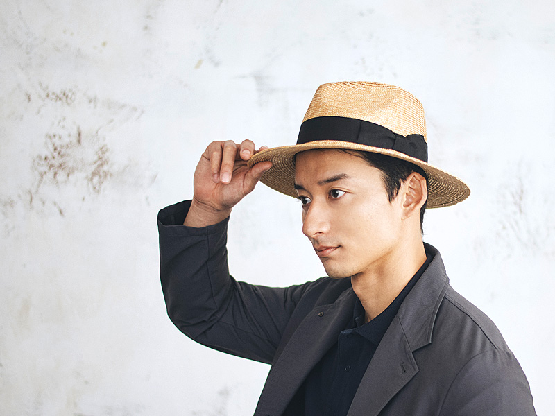 田中帽子店 ラルフ 麦わらつば広中折れハット UK-H128 1個 : 産経