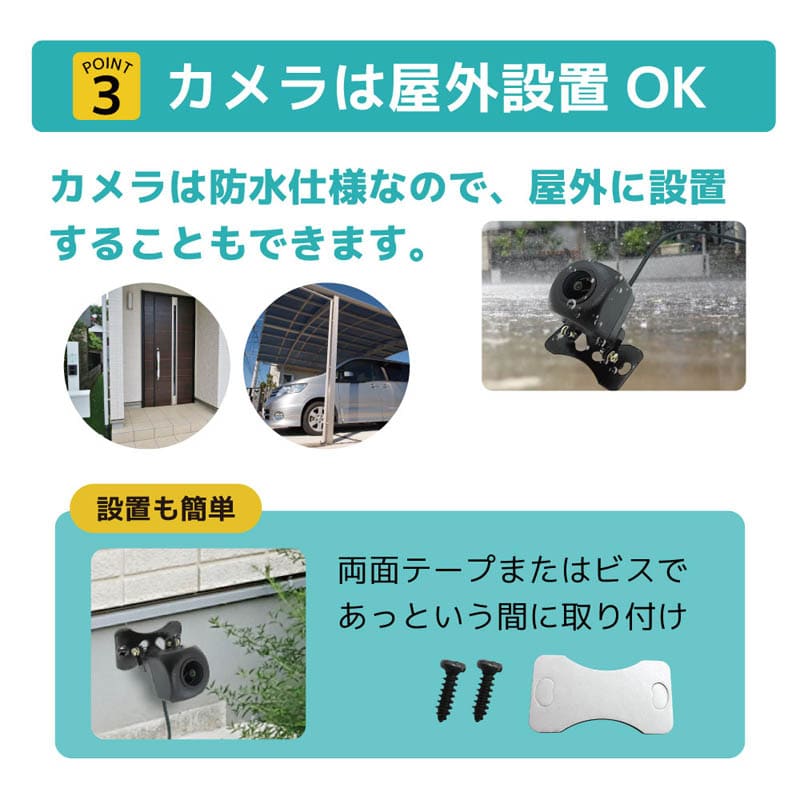 ブロードウォッチ 窓越し防犯カメラセット 4インチ SEC-WIN-4L 1台