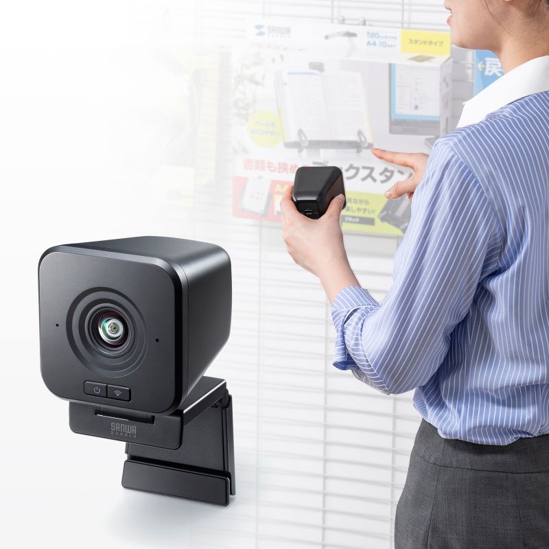 SANWA SUPPLY（サンワサプライ） WEBカメラ ワイヤレス 無線接続 広角