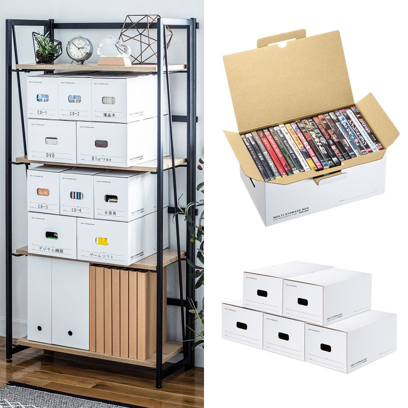 SANWA SUPPLY（サンワサプライ） マルチ収納ボックスケース 5個入り