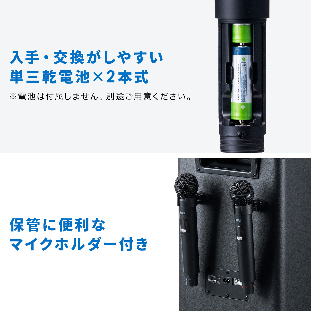 SANWA SUPPLY（サンワサプライ） 拡声器 ワイヤレスマイク スピーカー