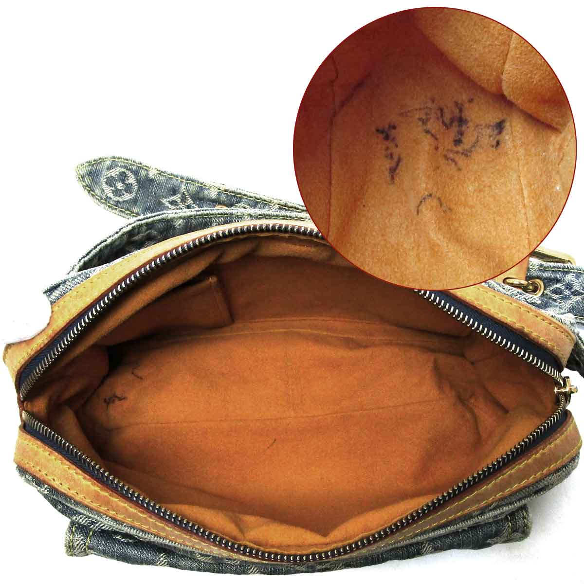 ルイ ヴィトン ウエストポーチ M95347 モノグラムデニム バム・バッグ