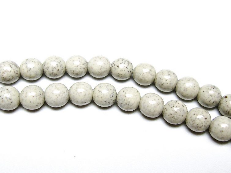 台湾産 北投石 天然ラジウム効果 ネックレス 6mm [t323-3121]