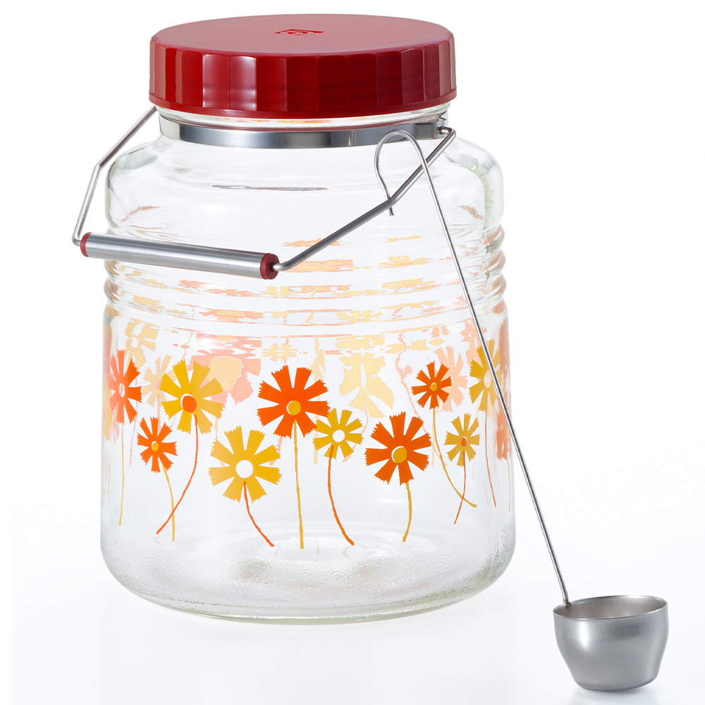 ADERIA アデリアレトロ 貯蔵びん 3L ガラス キャニスター 保存容器