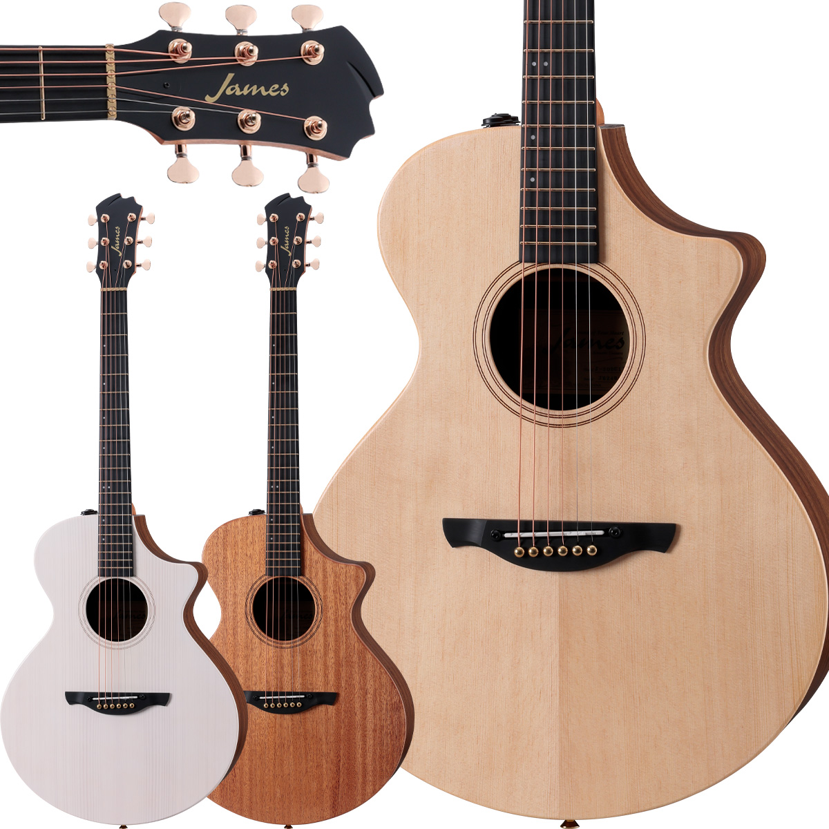 ジェームス（James） J-300CII エレアコ 生音エフェクト トップ単板
