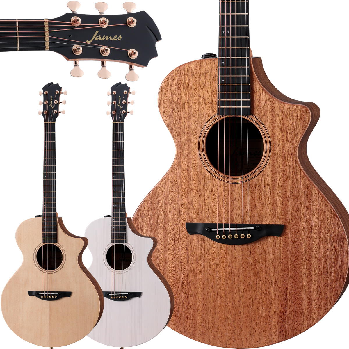 ジェームス（James） J-300CII エレアコ 生音エフェクト トップ単板