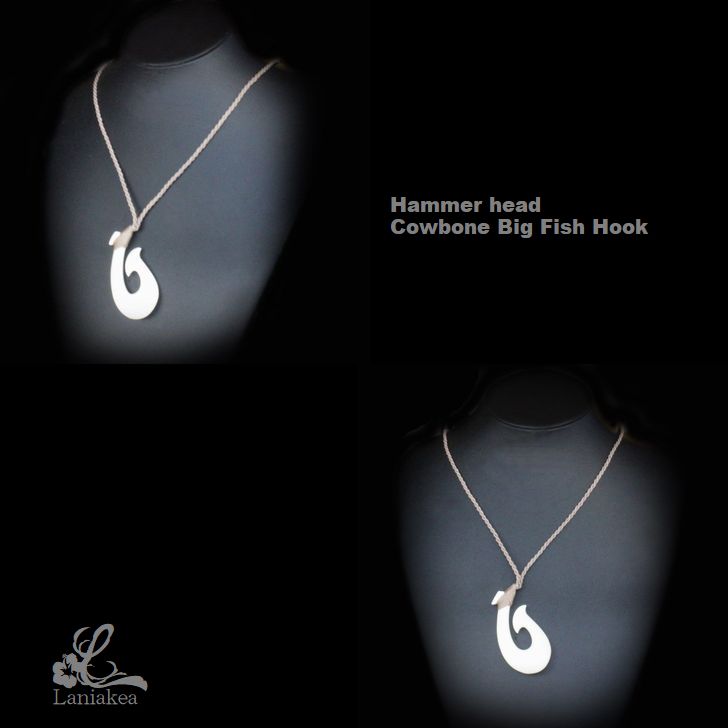 ハワイアンジュエリー ボーンカービング ハンマーヘッド フィッシュ