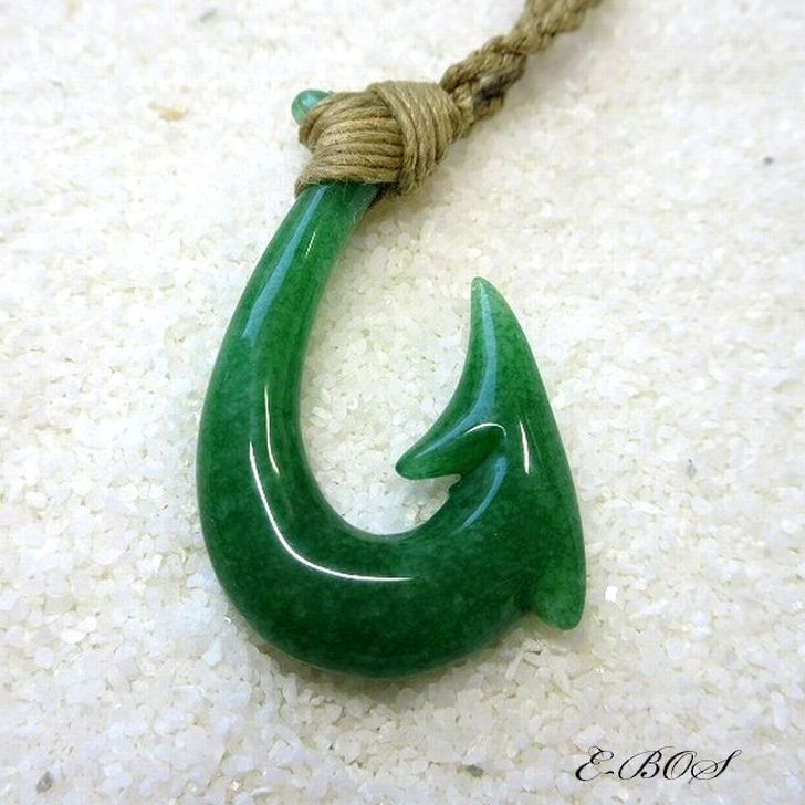 ハワイアンジュエリー ボーンカービング シリーズ Jade(翡翠