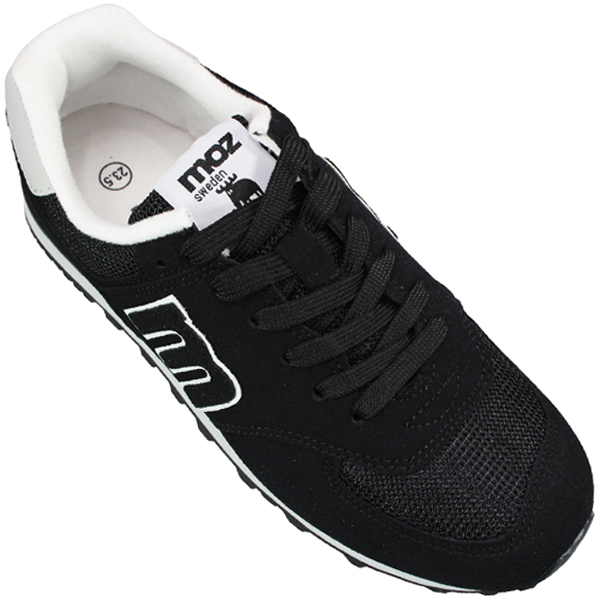 moz（モズ） スニーカー MZ6208 ブラック ネイビー ローズピンク 23cm