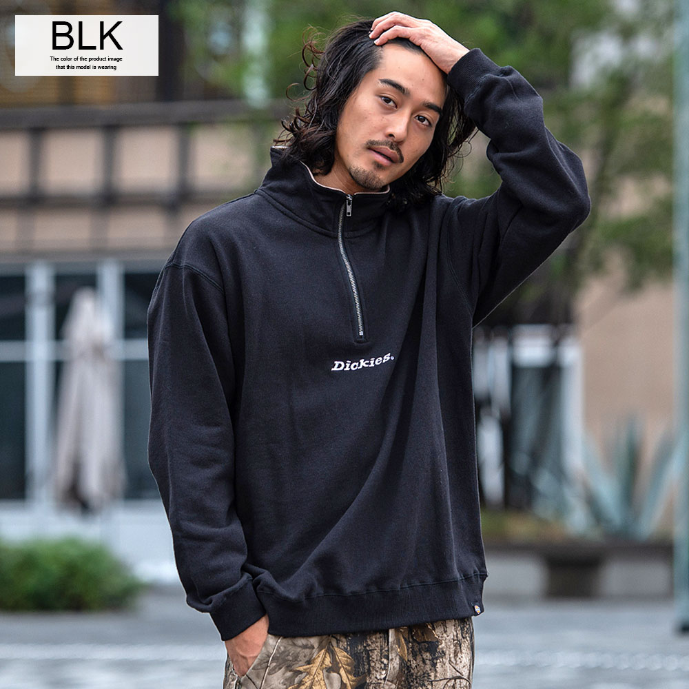 Dickies（ディッキーズ） ハーフジップ トレーナー メンズ 長袖 裏起毛