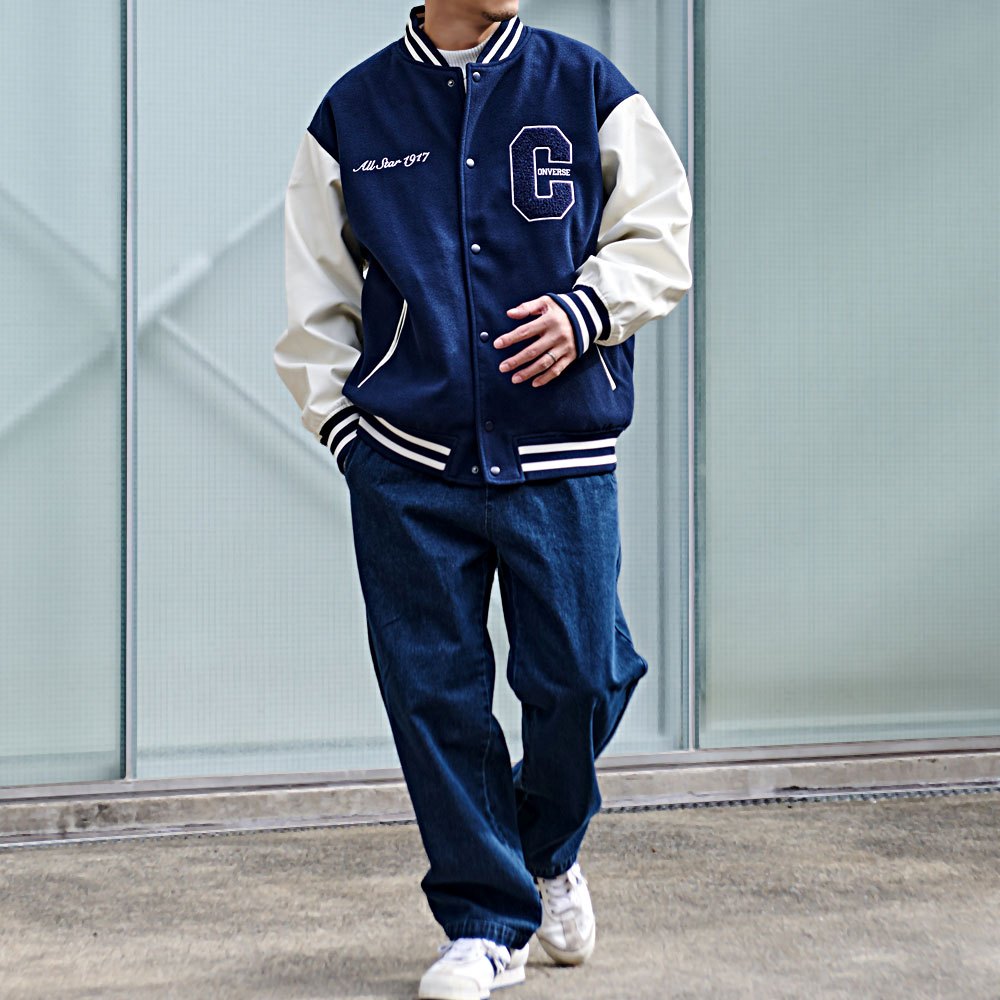 CONVERSE（コンバース） スタジャン メンズ アウター フェイクメルトン