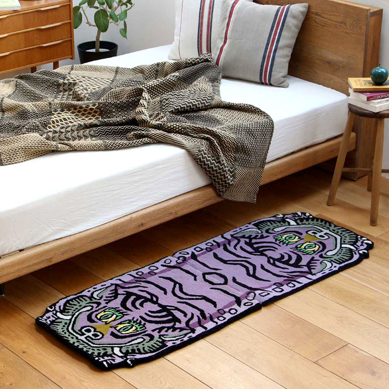 チベタンタイガーラグ タイガー・ラグ H1-75 ハーフサイズ Tibetan