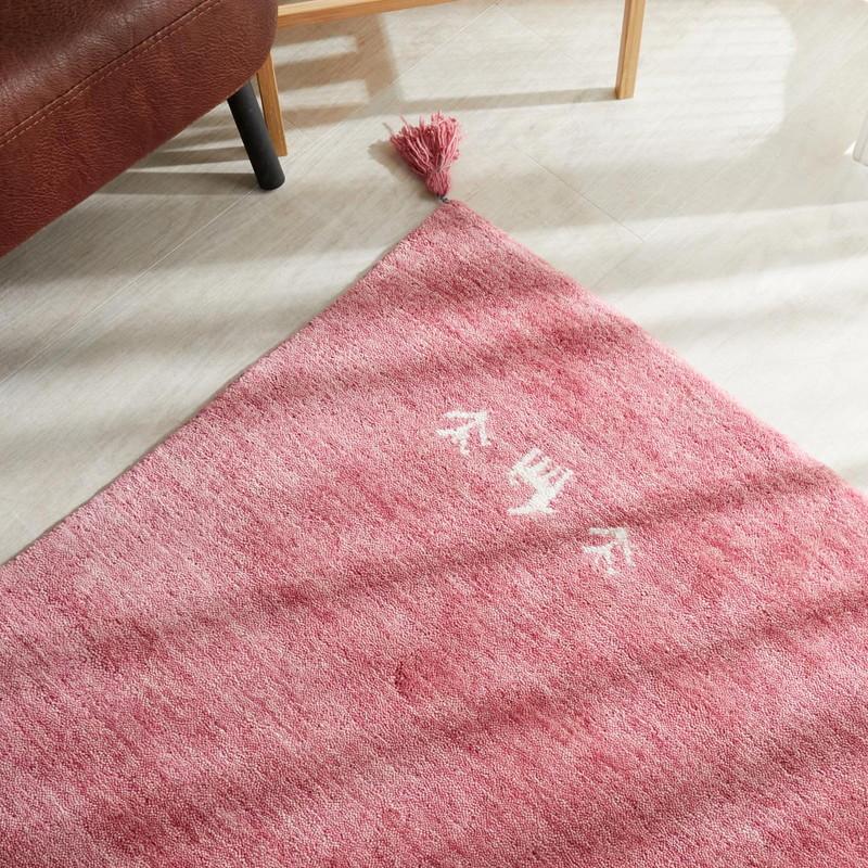 ラグ カーペット ギャッベ ギャベ 80×140 ウール 羊 手織り 北欧