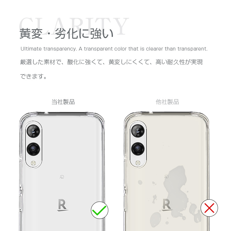 Rakuten hand 5G スマホケース 楽天モバイル TPU 防水防塵 変形し