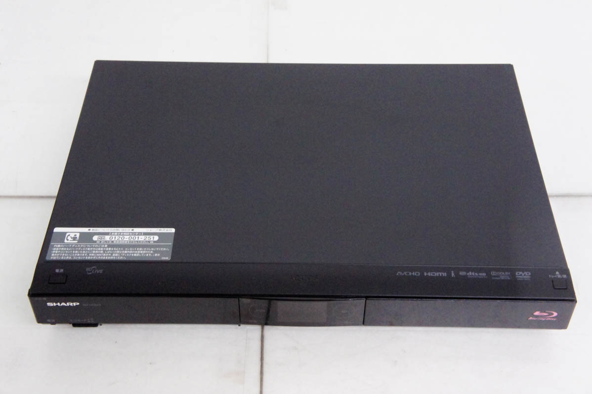 中古 SHARPシャープ ブルーレイディスクレコーダー AQUOSアクオス