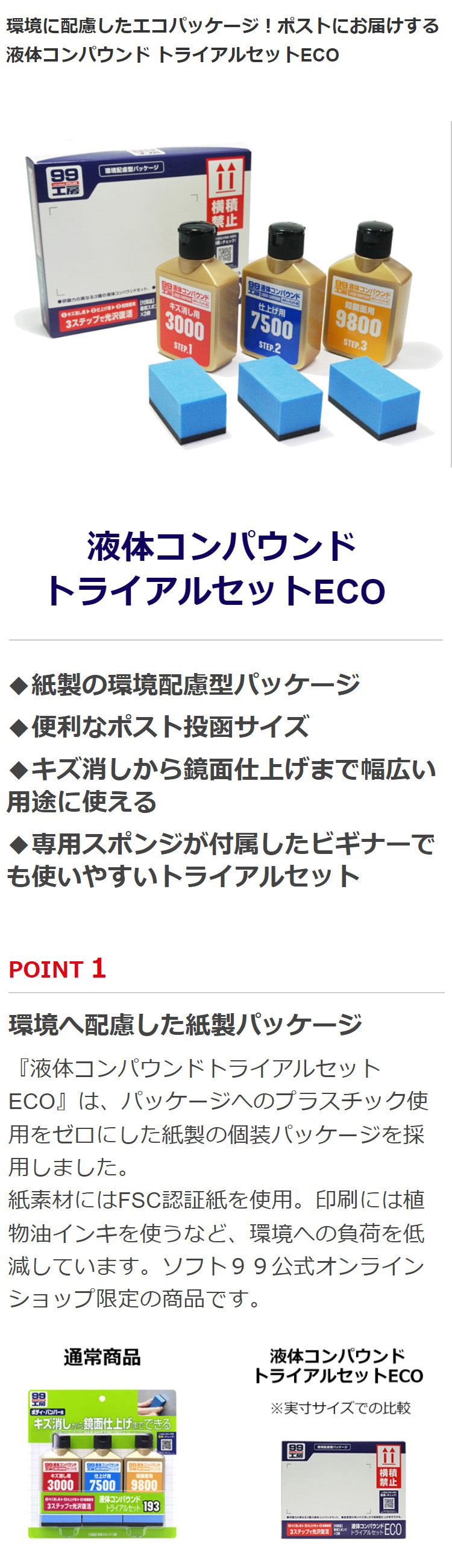 ソフト99 【公式店限定品】ソフト99 液体コンパウンド トライアル