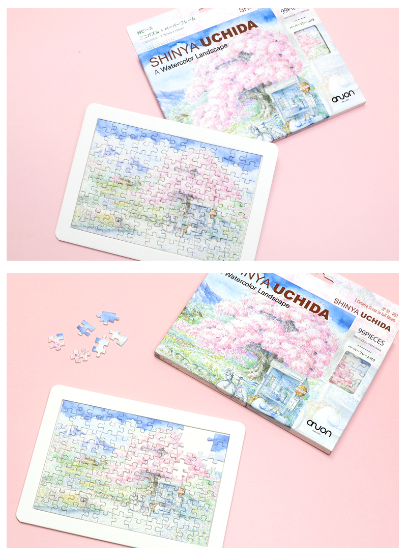 ジグソーパズル 99ピース パズル 内田新哉 SHINYA UCHIDA 水彩画 猫