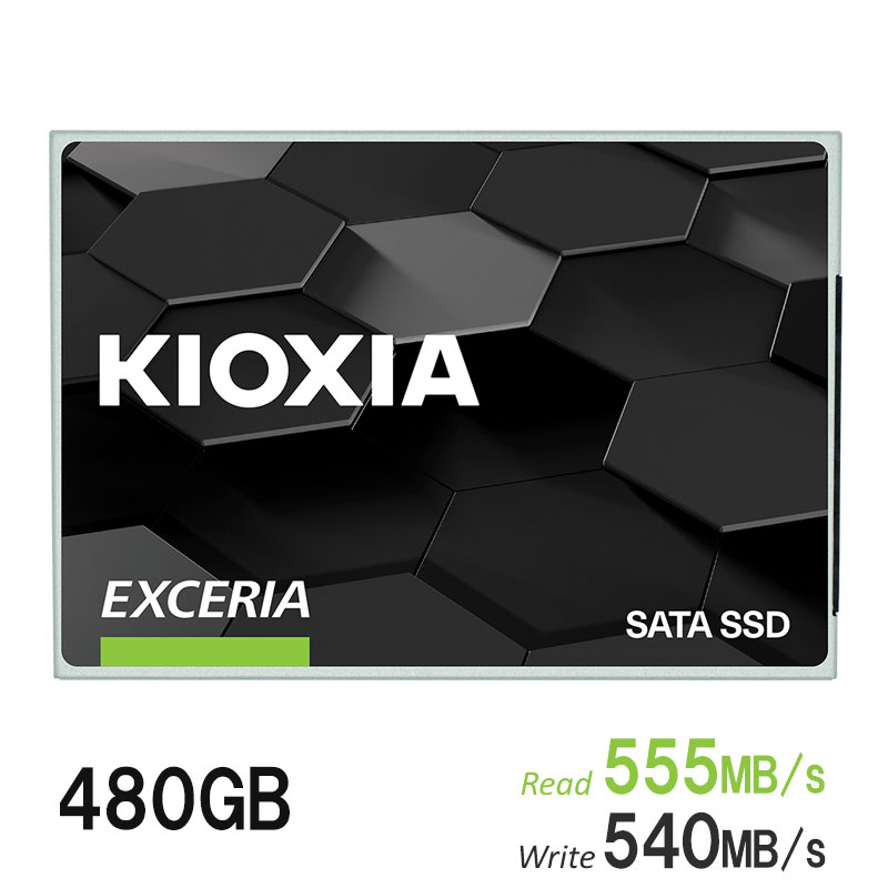 KIOXIA KIOXIA SSD 480GB R:555MB/s W:540MB/s EXCERIA BiCS TLC 内蔵
