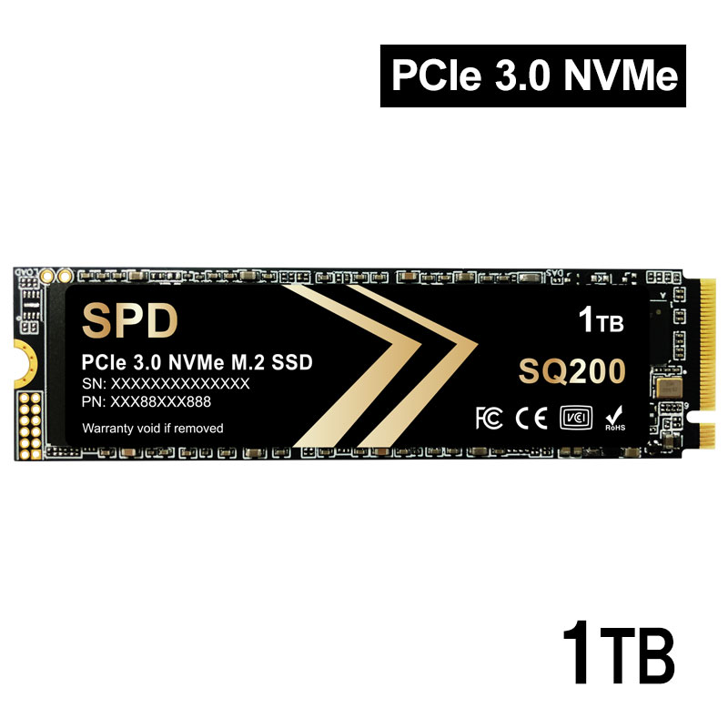 SPD SPD SSD 1TB M.2 2280 PCIe 3.0 NVMe R: 3300MB/s W: 2400MB/s 3D