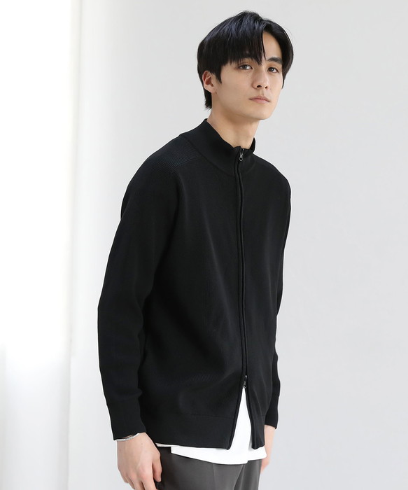 SPU（スプ） ドライバーズニット ニット メンズ 長袖 ダブルジップ