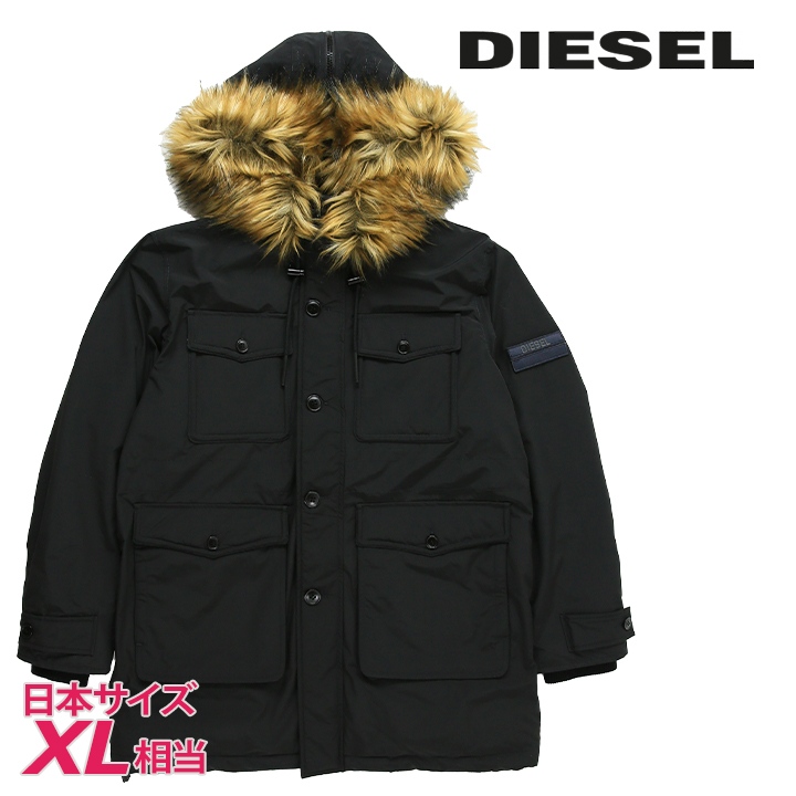 DIESEL（ディーゼル） 中綿ジャケット コート メンズ フェイクファー