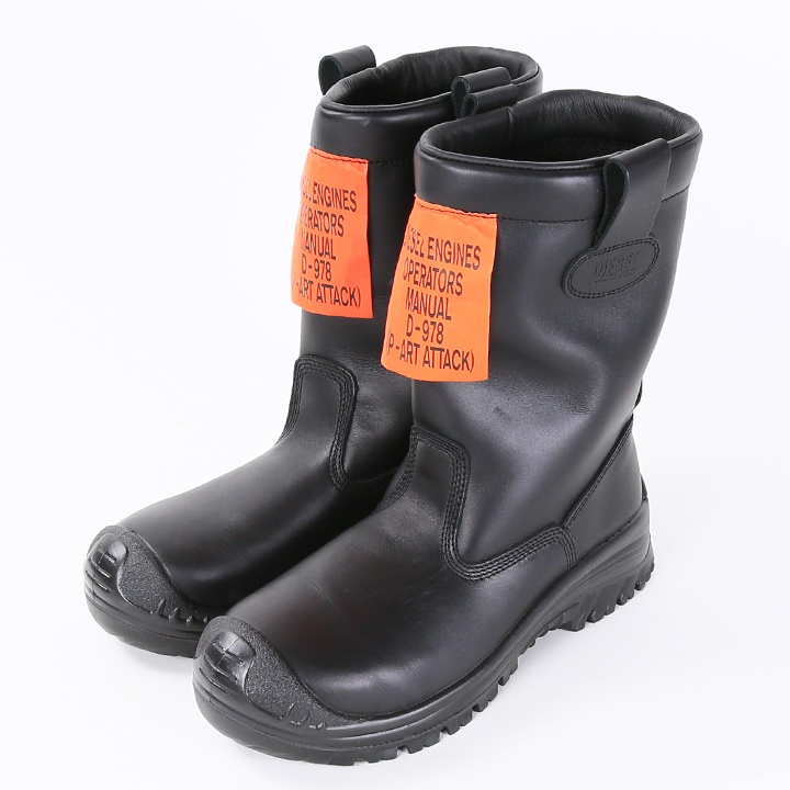 DIESEL（ディーゼル） レザーエンジニアブーツ 安全靴 メンズ 牛革 本