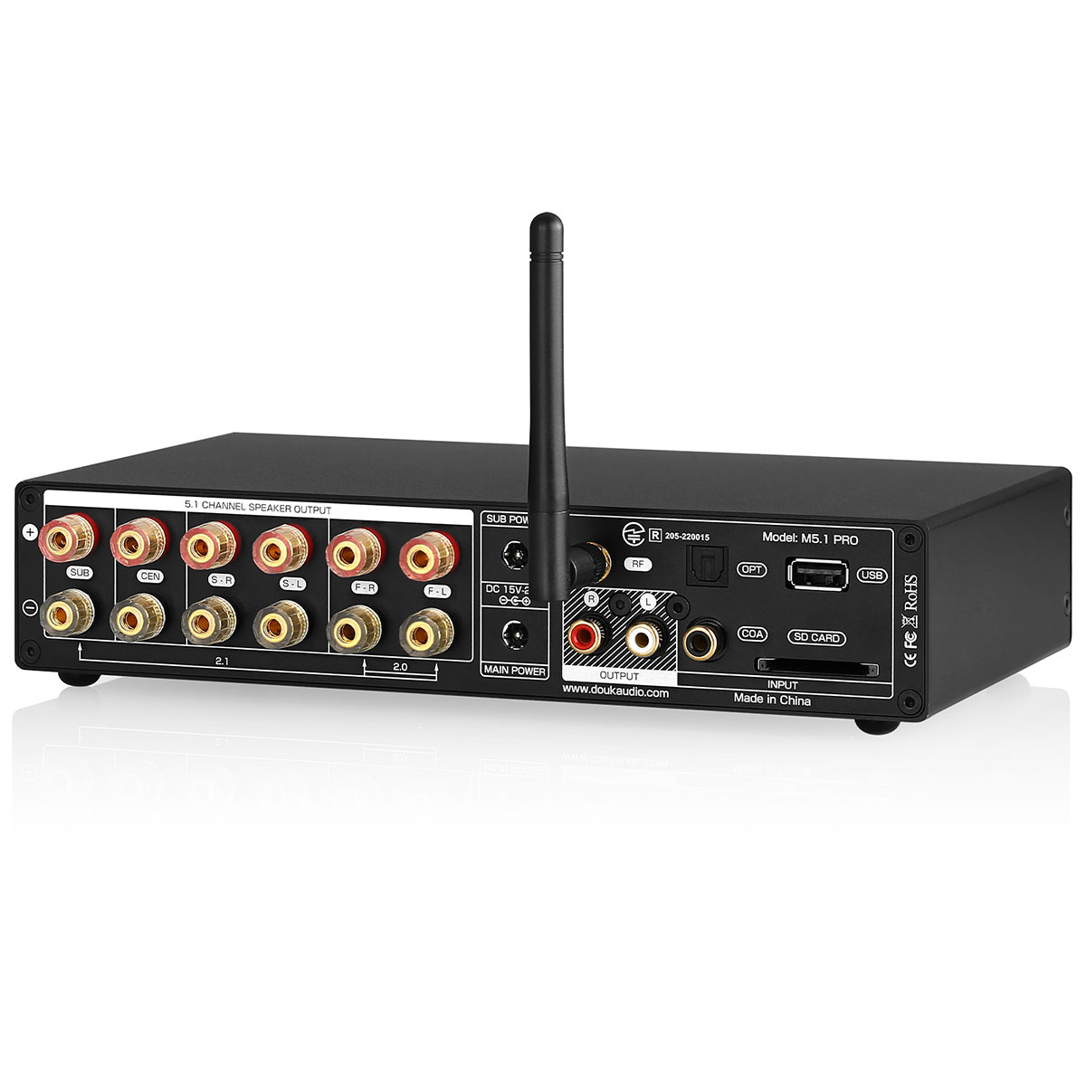 Nobsound M5.1 PRO HiFi 5.1チャンネル Bluetooth デジタルパワー