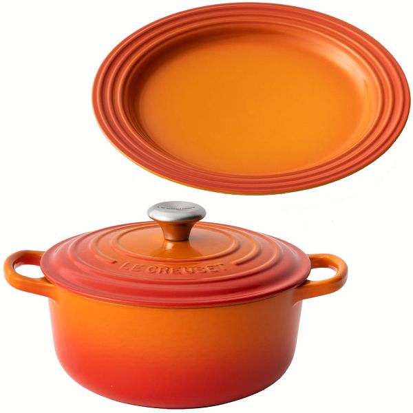 Le Creuset（ル・クルーゼ） 【並行輸入品】 なべ+プレートセット ル